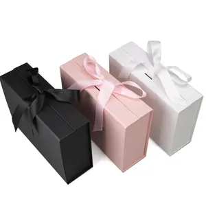 Kotak kemasan dengan pabrik pita hadiah Hari Valentine Natal kotak hadiah lipat