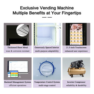 Mới nhất ban đầu tiết kiệm năng lượng làm mát hoa Máy bán hàng tự động nhiều ngăn Locker Máy bán hàng tự động cho bó hoa - Product Image 3