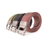 Ceinture Tactique en Sangle Tressée Multicolore Durable, de Haute Qualité, Confortable, Style Décontracté, Boucle en Alliage avec Anneau en D