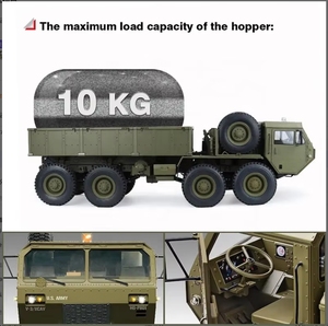 M977 HG Camión de Control Remoto de Metal a Escala 1/12, Simulación de Camión <span class=keywords><strong>8X8</strong></span>, Auto <span class=keywords><strong>RC</strong></span> de Escalada HG P801 - Product Image 1