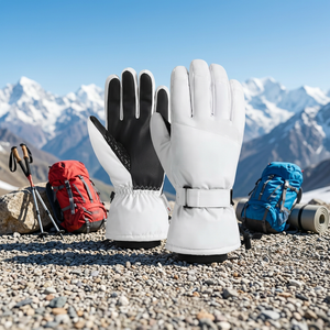 Skiing Snow <b>Gloves</b> Cotton Fingers <b>Warm</b> Extreme Cold Weather Palm Anti Slip Abrasion Resistance High Speed Outdoor Activities Des - Product Image 6