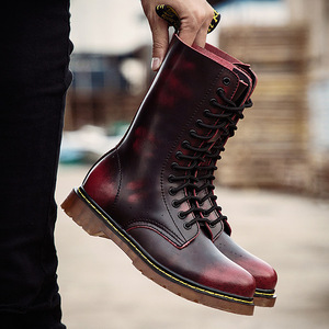 Botas de Cuero Casuales a la Moda para Hombre, Parte Superior de PU, Suela de Goma, Cordones, Estilo de Pareja para Verano - Product Image 4