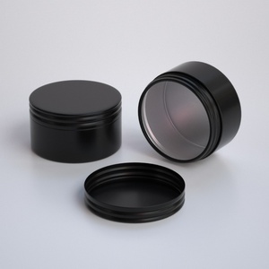 Pot en aluminium 150g 150ml pour pommade, baume à barbe, bougie, couleur or, blanc, noir, style pot à café - Product Image 4