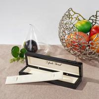Boîte cadeau en bois haute brillance personnalisée en usine, matériau MDF de luxe de style rectangle pour colliers de femmes avec plateau intérieur mobile