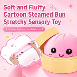 Balle anti-stress personnalisable en forme de dumpling, gadget de décompression esthétique pour bureau, souple, faite à la main, pour adultes, soulagement de l'anxiété - Product Image 5