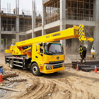 Hauteur de levage maximale de 38,5 mètres, grue de camion entièrement hydraulique, commande à distance en option
