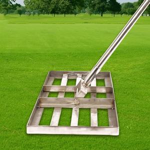 Nivellement de gravier de pelouse Outil de nivellement de sable de terrain de golf Niveleur de terrain de golf en acier inoxydable pour nivellement de cour de golf - Product Image 4