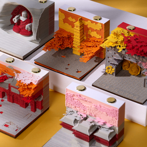 Hộp quà bí mật mùa thu phong cách Trung Hoa cổ điển |   Giấy vuông khắc laser làm quà tặng & quà khuyến mãi doanh nghiệp - Product Image 6