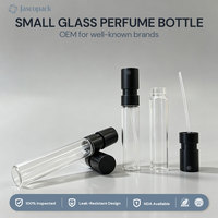 Flacon de parfum miniature de luxe 2 ml vide, testeur de parfum moderne, petits flacons en verre pour huiles parfumées
