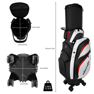 Usine ODM OEM Roues <span class=keywords><strong>de</strong></span> grande capacité en nylon résistant à l'usure <span class=keywords><strong>Sac</strong></span> <span class=keywords><strong>de</strong></span> <span class=keywords><strong>golf</strong></span> portable étanche résistant à la pression avec logo personnalisé pour <span class=keywords><strong>avion</strong></span> - Product Image 2