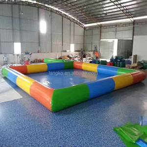 Piscine gonflable rectangulaire multicolore pour l'<span class=keywords><strong>extérieur</strong></span>, usage commercial ou <span class=keywords><strong>loisirs</strong></span> aquatiques estivaux - Product Image 3