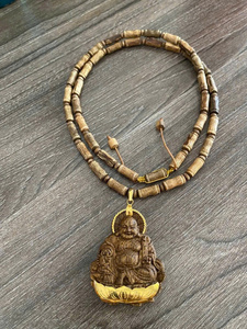 สร้อยข้อมือลูกปัดทำด้วยมือลูกปัดไม้ agarwood ธรรมชาติสร้อยข้อมือยืดหยุ่น unisex meditation Yoga prayer เครื่องประดับของขวัญ - Product Image 3