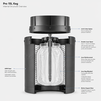 Draft Beer Keg 20l, Beer Keg Mini, Beer Keg 30l, Beer Keg Plastik, Produsen Beer Keg, Pengganti Kantong, Tahan Lama, Dapat Digunakan Kembali