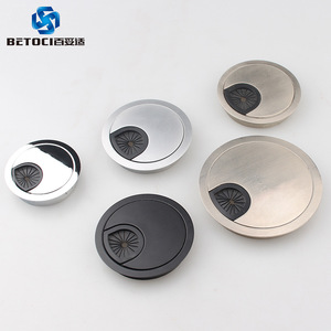 Zinc Alloy Cable Box 60mm Round Hole Cover Metal Cable Management Accessory Detachable Bolt Inserting Type - Product Image 3
