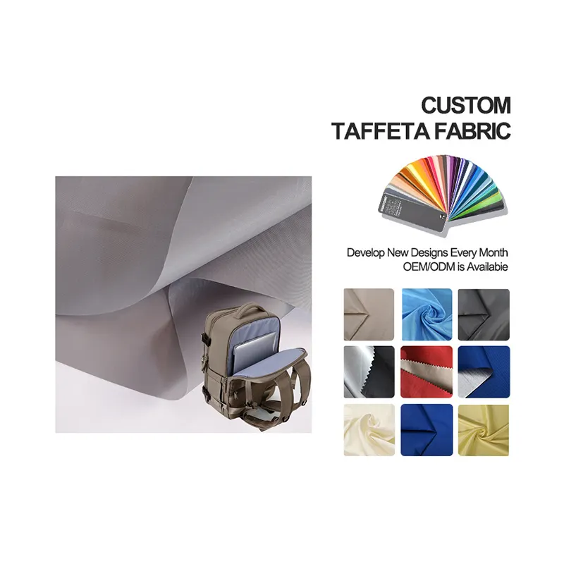 Factory Direct Sale 100% Polyester 190T Taffeta Fabric Garment Lining Use