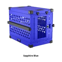 Cage pliable de luxe moderne pour chien de petite/moyenne/grande taille, en alliage d'aluminium et acier inoxydable, résistante à la pluie, pour voiture et extérieur, toutes saisons