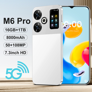 2025 nuevo M6 Pro pantalla grande de 7,3 pulgadas 50 + 108MP 8000mAh batería de gran capacidad Global 5G LTE Deca Core <span class=keywords><strong>CPU</strong></span> 144Hz actualización de pantalla - Product Image 2