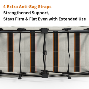 Nuovissimo Lettino da <span class=keywords><strong>Campeggio</strong></span> Portatile Rinforzato, Comodo Letto Pieghevole da Ufficio con Materasso e Supporto Rinforzato - Product Image 4