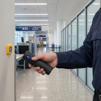 Système de patrouille de sécurité V1 pour centres commerciaux avec téléchargeur RJ45, scanner RFID fiable et téléchargement de données réseau pour les environnements de vente au détail