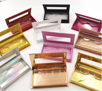 Boîte à cils professionnelle personnalisée, cils de vison 3D, étiquette privée, distributeur de faux-cils, emballage, boîte à cils scintillante