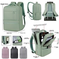 Sac à dos professionnel pour ordinateur portable 15,6 pouces, étanche, fin, avec séparation humide/sec, grande capacité pour le bureau