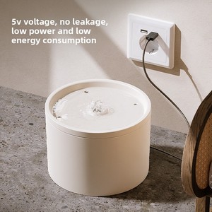 Automatic <strong>Cat</strong> Water <strong>Fountain</strong>, Quiet Circulating Filter <strong>Ceramic</strong> Water Dispenser for Pets - Product Image 2