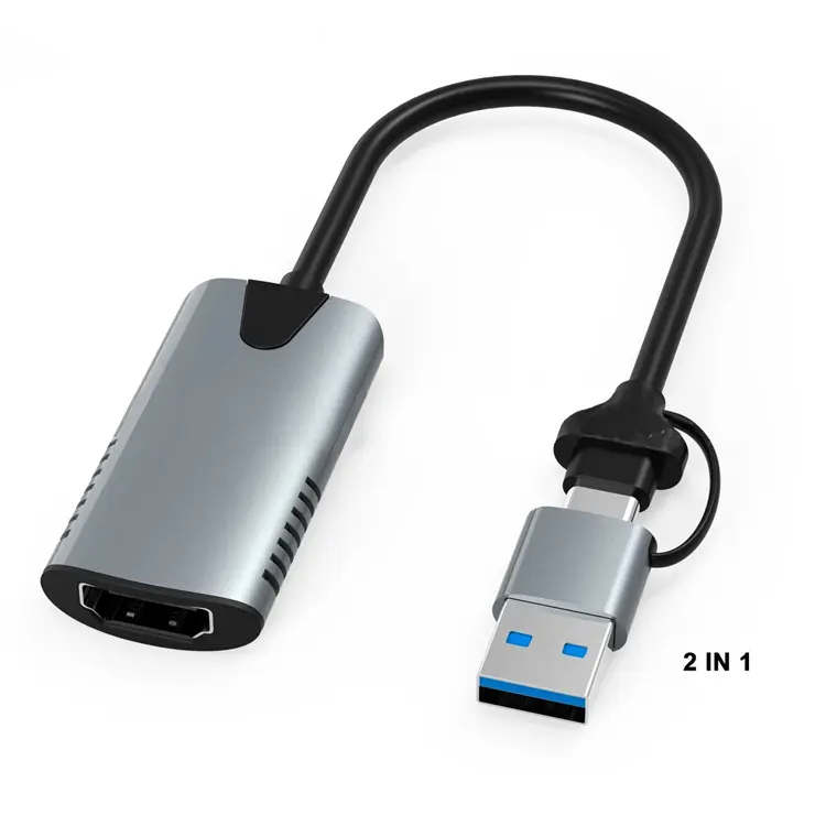 1080 di trasferimento dati Video e Audio P USB A/C doppia interfaccia usb A hd-mi adattatore convertitore Computer schede di acquisizione di registrazione dal vivo