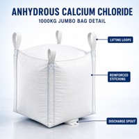 Chlorure de calcium anhydre en poudre, haute pureté, qualité industrielle, produit chimique
