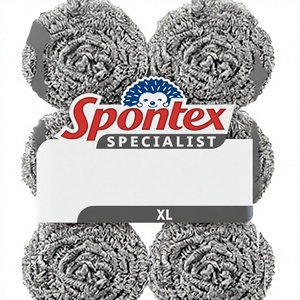 Éponges à récurer rondes en acier inoxydable <span class=keywords><strong>Spontex</strong></span> Specialist Heavy Duty |   Pour les grils, les barbecues et les plaques de cuisson |   Lot de 6 - Product Image 4