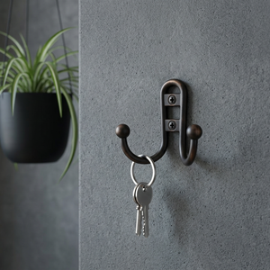 AK Brass Double Wall <b>Hook</b> <b>Black</b> Antique Finished Brass Premium Quality Coat Hanger Wall Mounted <b>Hook</b> Home Interior Decoration - Product Image 3