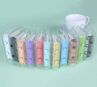Usine en Stock Mini poche taille transparente PVC couverture cahier avec coloré 3 anneaux cahier