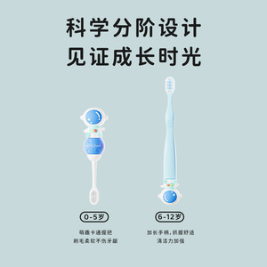Brosse à dents pour enfants, dessin animé, poils doux, âges 6-12 ans, manuelle, colorée, H-519 - Product Image 5
