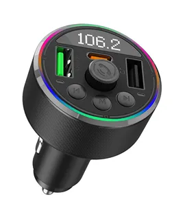 trending products 2023 new arrivals multifunction Car Bluetooth 5.1 FM Transmitter 30W PD+QC3.0 Fast Car Chargers