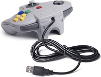 Controlador USB para Juegos de Nintendo 64, Consola de Juegos con Cable, Joypad para Nintendo 64, Joystick