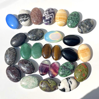 Pierres de guérison en cristal Jingfa en gros, pierres de paume naturelles polies en améthyste, calcite et quartz pour le Reiki