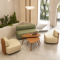 Meubles de restaurant commerciaux modernes, table et chaises en bois massif pour café, table et chaises de salle à manger durables et écologiques