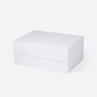 Boîte cadeau pliable à fermeture magnétique avec finition film soft touch, toucher premium et lisse pour cadeaux