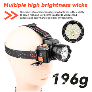 Headlamp Cy-5188 Rechargeable <b>Led</b> White <b>Light</b> 5.0cm 7.5cm With Zoom <b>Sensor</b> High Beam Memory Function - Product Image 2