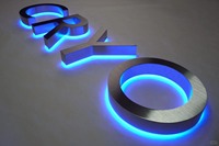 Enseignes lumineuses 3D LED personnalisées pour extérieur et intérieur, étanches IP54, pour bureaux et publicité