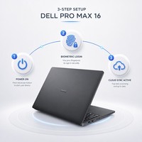 Dell Pro Max Laptop Aziendale da 16 Pollici, Notebook ad Alte Prestazioni con Processore Intel Core, PC Workstation con Windows 11 Professional