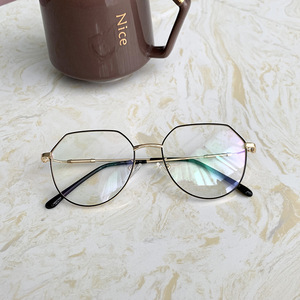 Me5 1983 Monturas de Gafas Metálicas Irregulares para Mujer, Montura Completa, Lentes con Protección UV y Anti Luz Azul, Diseño Moderno - Product Image 3