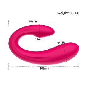Kabelloser App-gesteuerter Unsichtbarer U-förmiger Dualer Tragbarer Silikon-Dildo-<span class=keywords><strong>Vibrator</strong></span> für Frauen - Product Image 6
