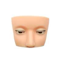 Haute Qualité Nouveau Style En Gros Silicone Assez Américain Réaliste Cils Formation Pratique Tête De Mannequin avec Cils