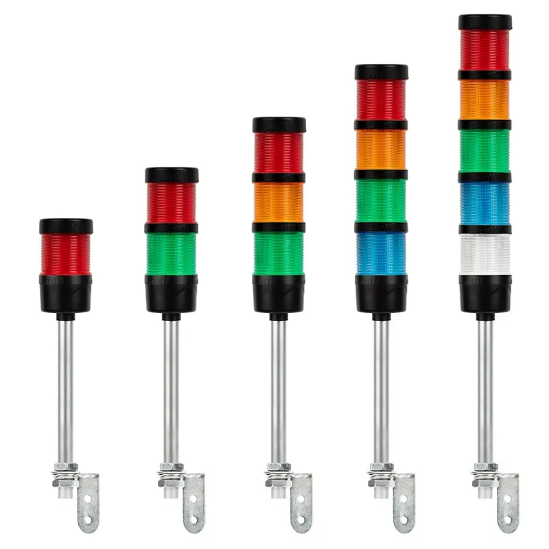 M4F 24v 110v Multi-couleur Multi-couche Led Stack Signal Tower Light Industrial Buzzer Signal Tower Light