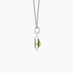 Nuevas llegadas: Collar de joyería fina de plata de ley 925 con colgante solitario de diamante talla pera con bisel y dije de piedra de nacimiento - Product Image 6