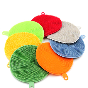 Cepillo de Silicona Suave para Lavar Frutas, Esponja de Silicona para Limpiar Platos, para la Cocina - Product Image 1