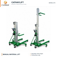Plateforme élévatrice mobile en aluminium pour l'entretien en atelier, à commande hydraulique