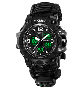 SKMEI 1155B orologio digitale <span class=keywords><strong>sport</strong></span> analogico orologio da polso 50m impermeabile ombrello corda cinturino personalizzato il tuo logo - Product Image 2