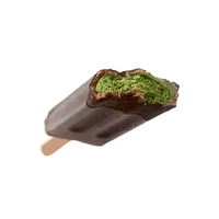 Barre de crème glacée au chocolat et à la pistache de style Dubaï, artisanale, croustillante, emballée dans une boîte, Icedelight