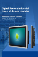 Panel PC Industrial Todo en Uno sin Ventilador, con Pantalla Táctil, para Montaje en Pared, para Línea de Producción, Automatización de Almacenes, Sistema de Monitoreo de Equipos